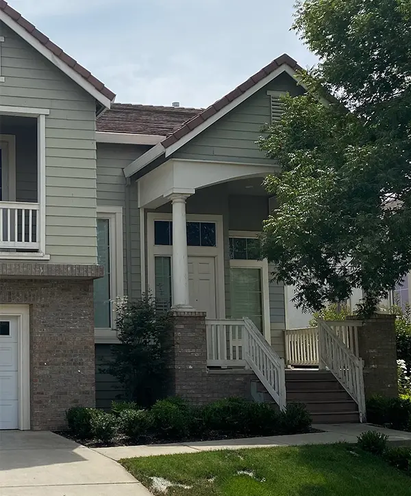 Exterior painting in Sacramento, CA, for a porch